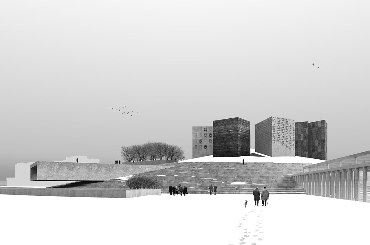 Exhibition-competition of architectural projects for the construction of a new museum and exhibition complex "Defense and Siege of Leningrad"